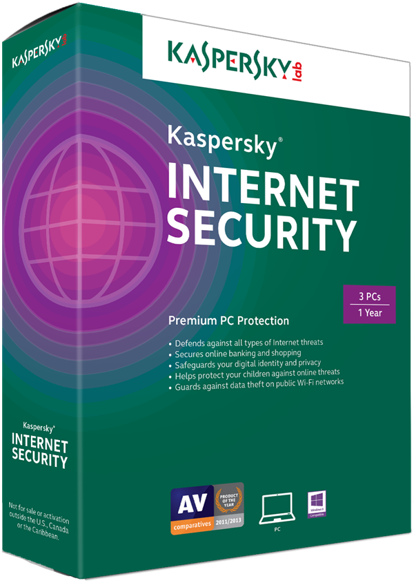 Kaspersky Internet Security 2017 3PC / 1 Year