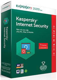 Kaspesky Internet Security 2017 ( có đĩa + vỏ hộp)