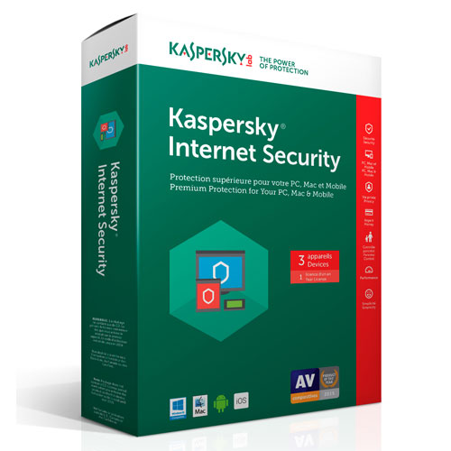 Phần mềm diệt virus Kaspersky Internet Security (KIS) (3 User)