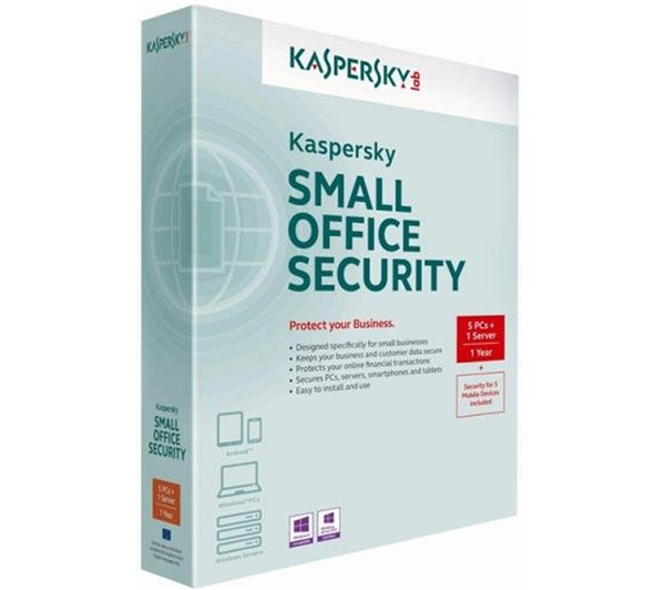 Phần mềm diệt virus Kaspersky Small office Security (KSOS 1 Server + 5 PC)